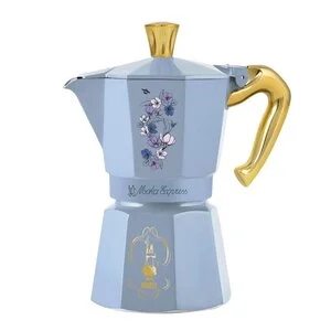 Bridgerton Moka Express mokkakanne 6 kopper 27 cl blå/gull v:9219944