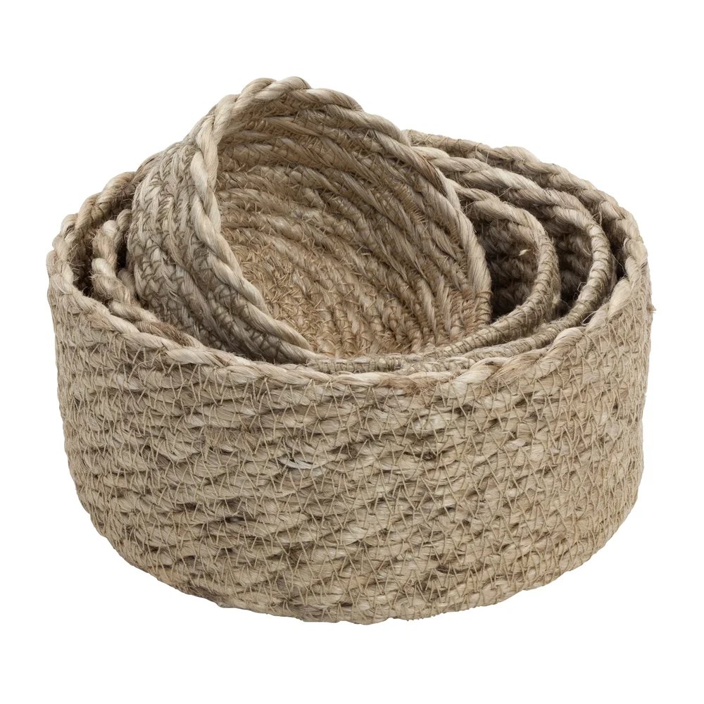 Elin jutekurv mini twist 4-pakning v:6062951
