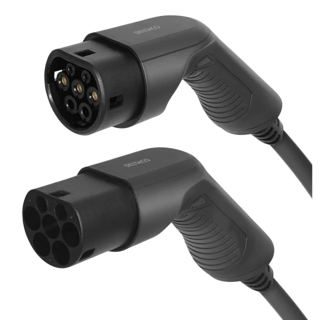 Deltaco ladekabel, type 2, 3 fase, 16A, 5 meter | EV-3215