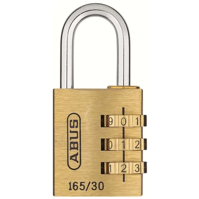 Abus kodelås i messing 165/30 | 20360 Abus kodelås i messing 165/30 | 20360