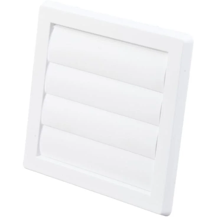 Duka lamellventil, Ø100 mm, 180x180 mm, hvit | 800546
