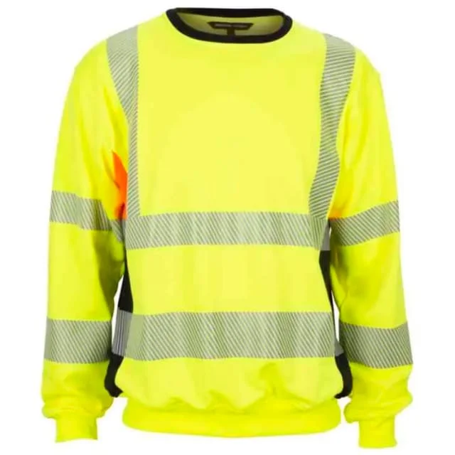 Bekken & Strøm Gjøvik collegegenser, HiVis kl.3, unisex, str. 5XL, gul/sort | 27314152 Bekken & Strøm Gjøvik collegegenser, HiVis kl.3, unisex, str. 5XL, gul/sort | 27314152