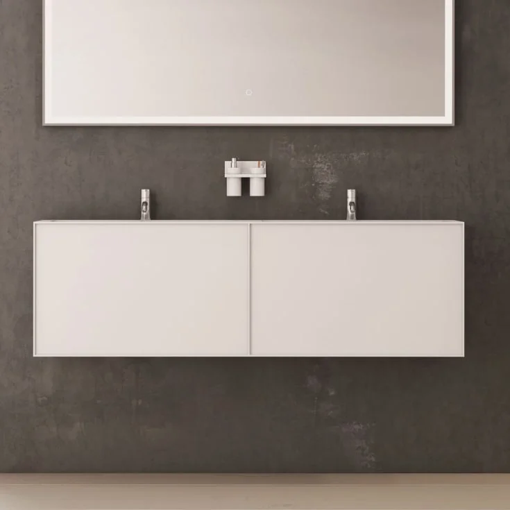 Copenhagen Bath Nexø 160 møbelpakke, dobbel, 160×40 cm, hvit matt | 30010112 Copenhagen Bath Nexø 160 møbelpakke, dobbel, 160×40 cm, hvit matt | 30010112