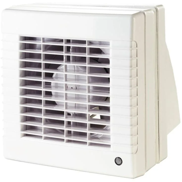 DUKA MAO2 L TH baderomsvifte, fuktstyring, timer, Ø125 mm, hvit | 332071