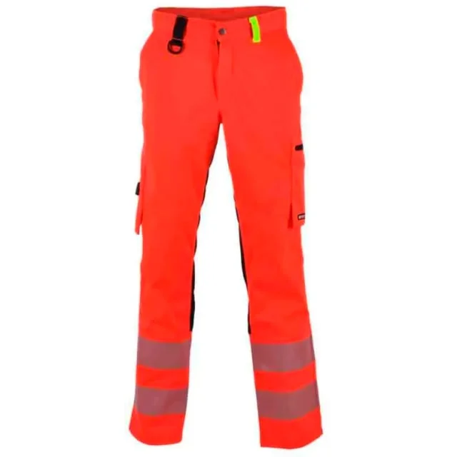 Bekken & Strøm Gjøvik arbeidsbukse, HiVis kl.2, unisex, str. C64, rød/sort | 676937 Bekken & Strøm Gjøvik arbeidsbukse, HiVis kl.2, unisex, str. C64, rød/sort | 676937
