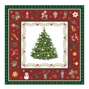 Serviett 33×33 cm 20 stk Christmas Evergreen Red v:3222676 Serviett 33×33 cm 20 stk Christmas Evergreen Red v:3222676