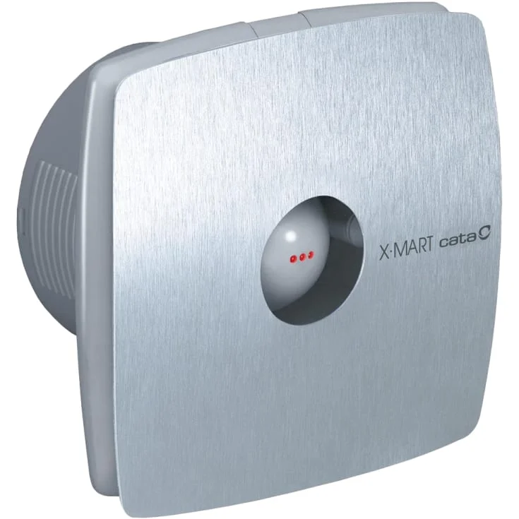 Cata X-Mart 10 baderomsvifte, fuktstyring, timer, Ø100 mm, rustfrit stål | 4278508110