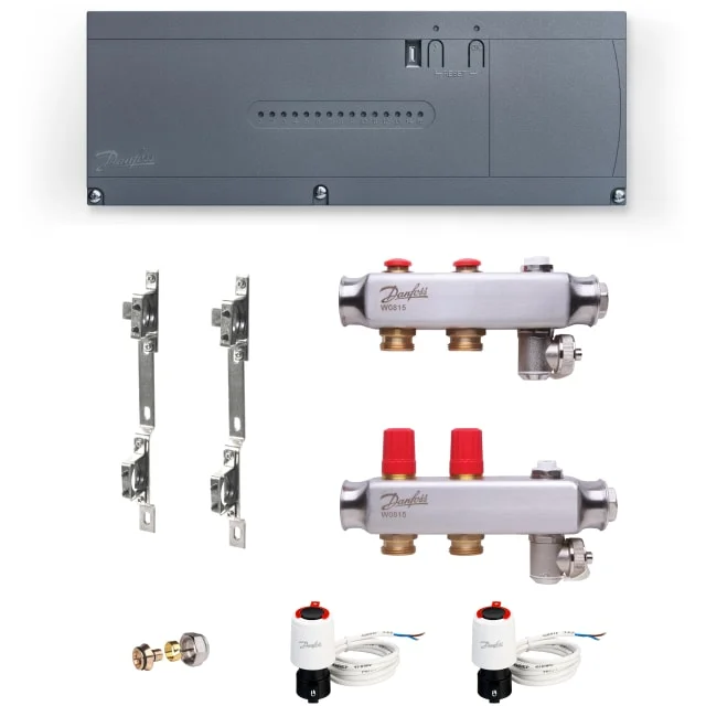 Danfoss Icon2 gulvvarmestyring, trådløs, 2 kretser | 460970535+2
