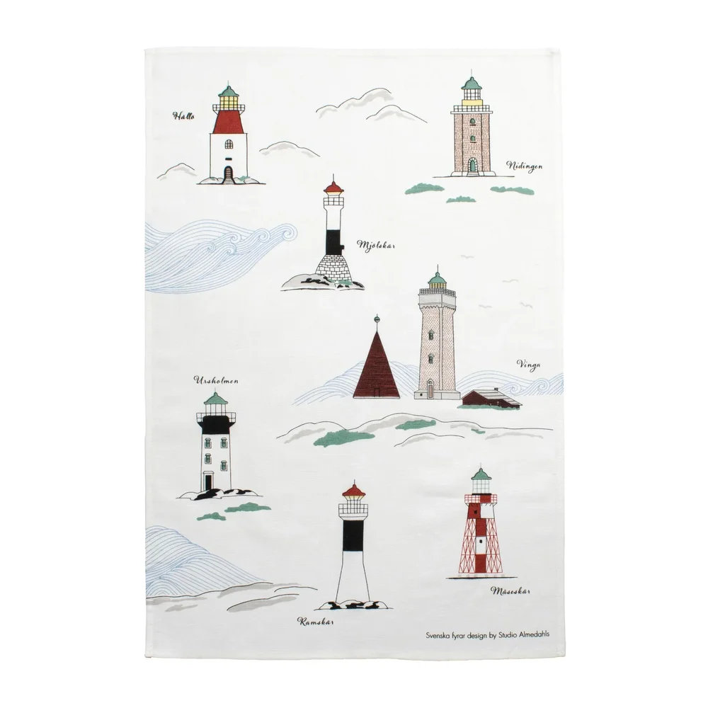 Svenska fyrtårn kjøkkenhåndkle 47 x 70 cm v:7546732