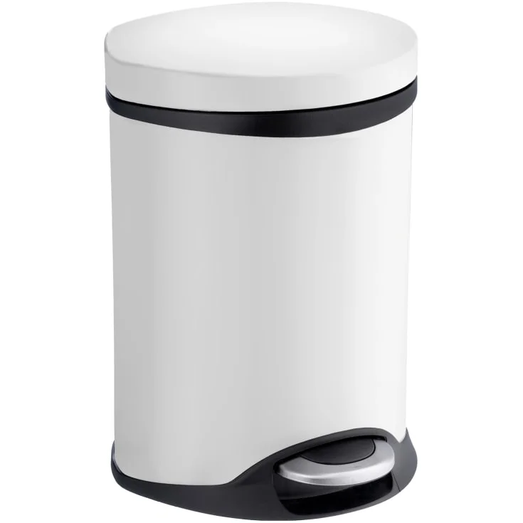 Smedbo Outline Lite søppelbøtte, 6 liter, hvit | FK662