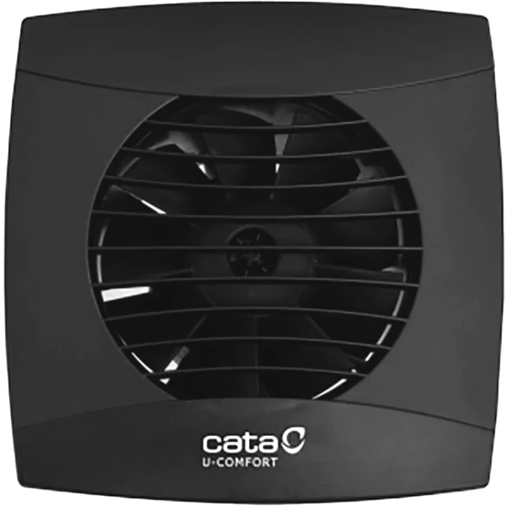 Cata UC-10 baderomsvifte, timer, Ø100 mm, sort | 4278508091