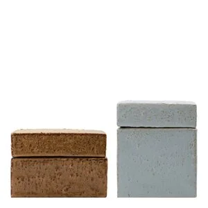 Treasure oppbevaringsboks 2 stk brun/blå v:6731371
