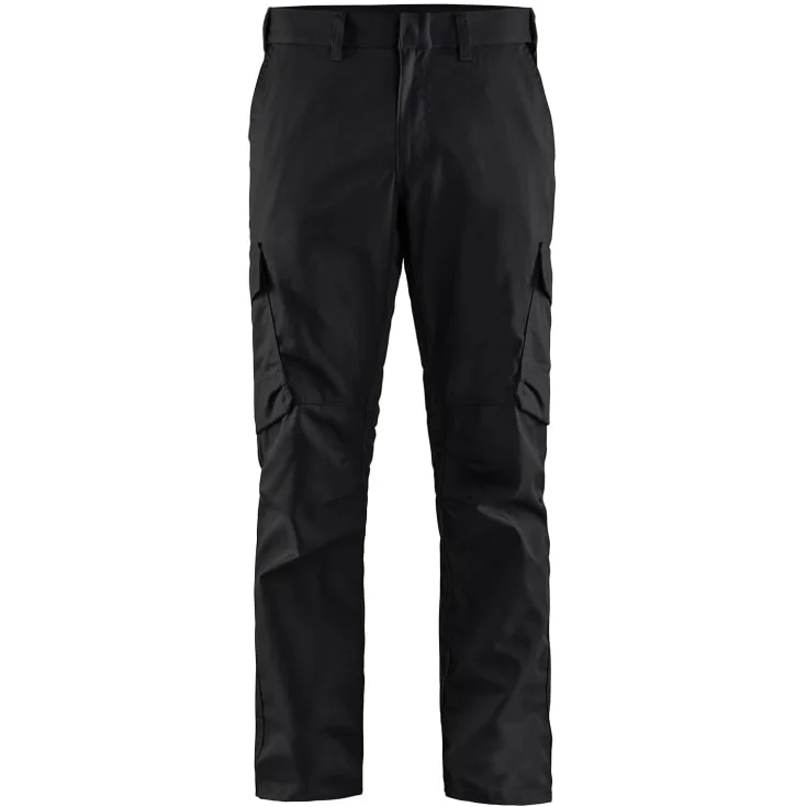 Blåkläder Workwear 1444 servicebukse med 2-veis stretch, sort/grå, str. D88 | 1444-1832-9998_D88