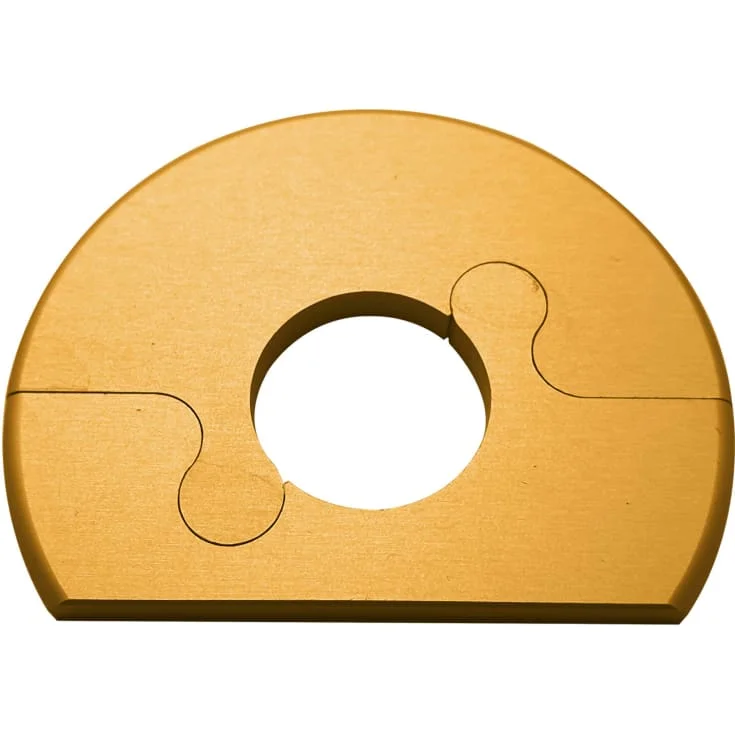Alu Fit rosett, 15 mm, børstet messing | met45016mc Alu Fit rosett, 15 mm, børstet messing | met45016mc