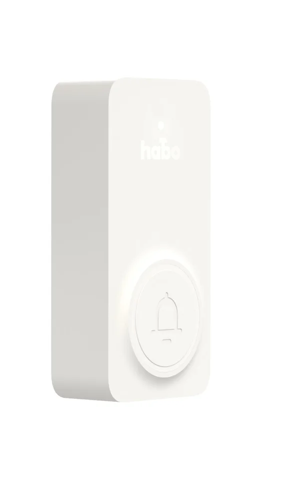 Trykknapp trådløs ringeklokke hvit v:6133548