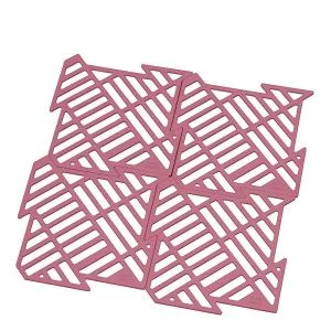Vaskematte 16×16 cm rosé v:6906611 Vaskematte 16×16 cm rosé v:6906611