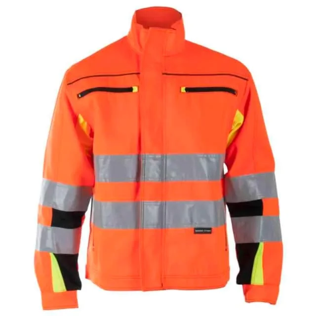 Bekken & Strøm Bergset arbeidsjakke, HiVis kl.3, unisex, str. 54, oransje/sort | 677518 Bekken & Strøm Bergset arbeidsjakke, HiVis kl.3, unisex, str. 54, oransje/sort | 677518