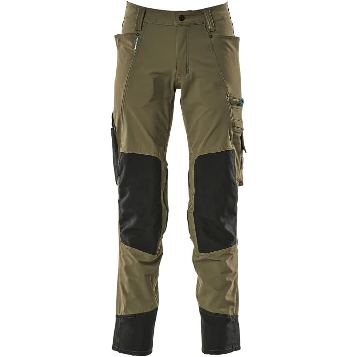 Mascot Advanced arbeidsbukser med stretch, grønn, str. 76C43 | 17179-311-33_76C43