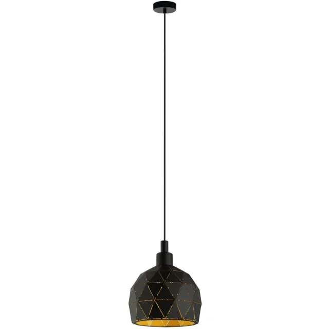 Eglo Roccaforte pendel, svart, Ø17 cm | 33345 Eglo Roccaforte pendel, svart, Ø17 cm | 33345