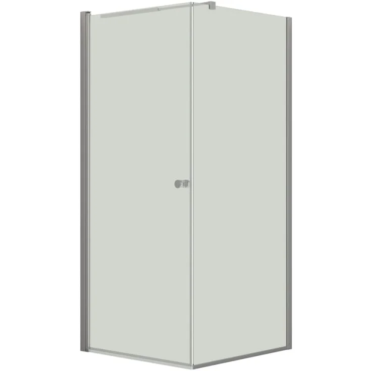 Dansani Match dusjhjørne, modell A+D, dør og vegg, 89×89 cm, klart glass, satin profil | MODEL10-90X90-KLART Dansani Match dusjhjørne, modell A+D, dør og vegg, 89×89 cm, klart glass, satin profil | MODEL10-90X90-KLART