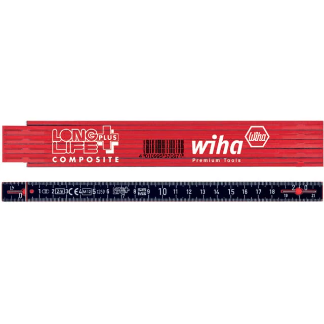 Wiha 2 meter tommestokk i kompositt | 37067 Wiha 2 meter tommestokk i kompositt | 37067