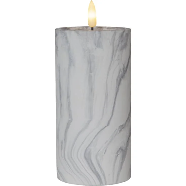 12 stk Star Trading Flamme Marble LED blokklys, batteri | 064-19 12 stk Star Trading Flamme Marble LED blokklys, batteri | 064-19