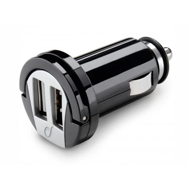 Cellularline Lader til bil (12/24V) med 2 USB-Uttak | 101080 Cellularline Lader til bil (12/24V) med 2 USB-Uttak | 101080