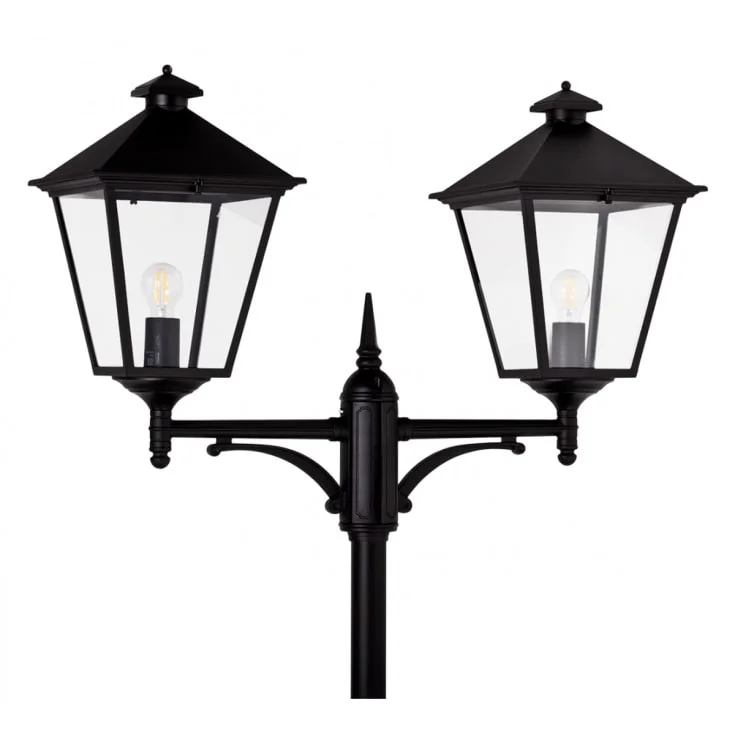 Norlys London 492 stolpelampe, LED max 2x11W, E27, IP54, hvit | 3185282 Norlys London 492 stolpelampe, LED max 2x11W, E27, IP54, hvit | 3185282