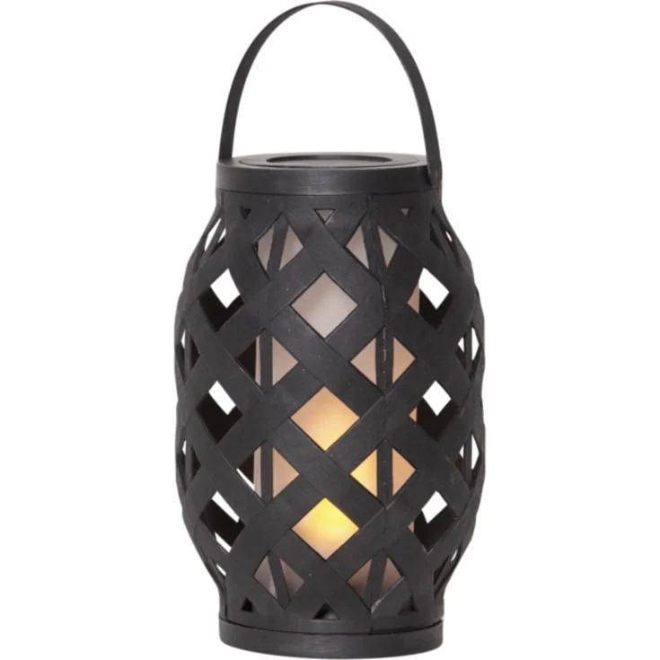 6 stk Star Trading Flame batteri lykt, H23 cm, svart | 062-18