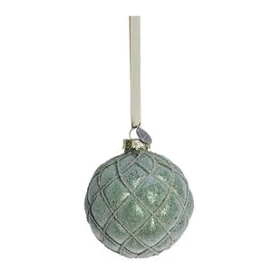 Norille juledekorasjon 8 cm grønn rutete v:3445825