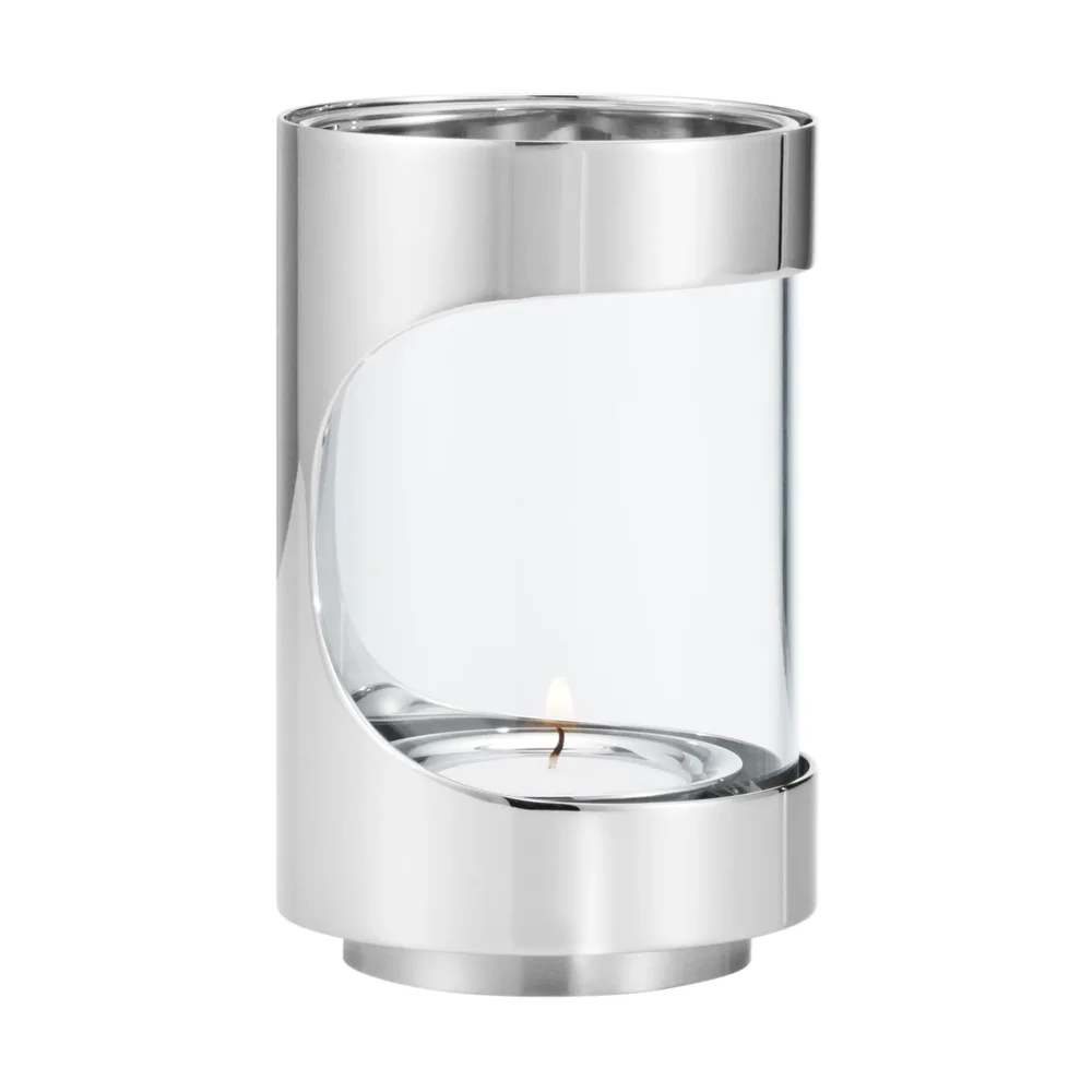 Chrome contours hurricane lyslykt 12 cm v:7705367 Chrome contours hurricane lyslykt 12 cm v:7705367