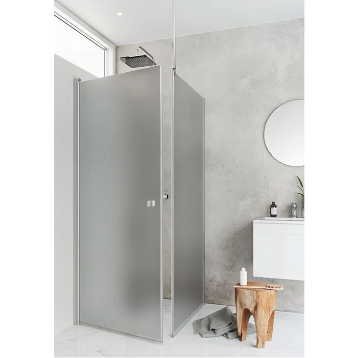 Hafa Igloo Pro dusjhjørne, 90×90 cm, frostet glass, aluminium profil | 1450532 Hafa Igloo Pro dusjhjørne, 90×90 cm, frostet glass, aluminium profil | 1450532