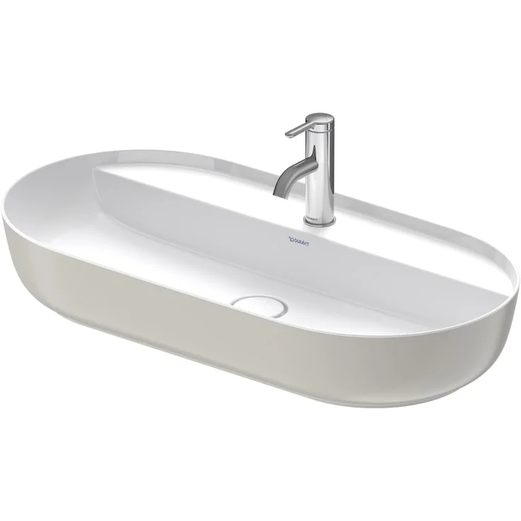 Duravit Luv toppmontert servant, 80x40 cm, grå matt | 0380802300