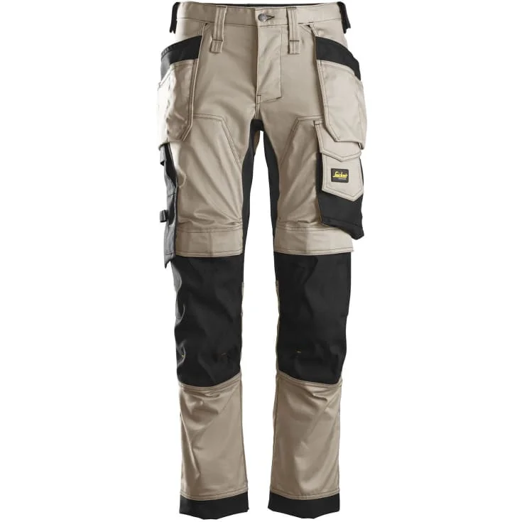 Snickers 6241 AllroundWork arbeidsbukse med stretch, khaki/sort, str. 60 | 6241-2004_60 Snickers 6241 AllroundWork arbeidsbukse med stretch, khaki/sort, str. 60 | 6241-2004_60