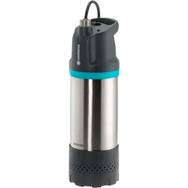 Gardena Inox nedsenkbar trykkpumpe, automatisk, 900 W, 5900 l/t, rustfritt stål | 01771-20 Gardena Inox nedsenkbar trykkpumpe, automatisk, 900 W, 5900 l/t, rustfritt stål | 01771-20