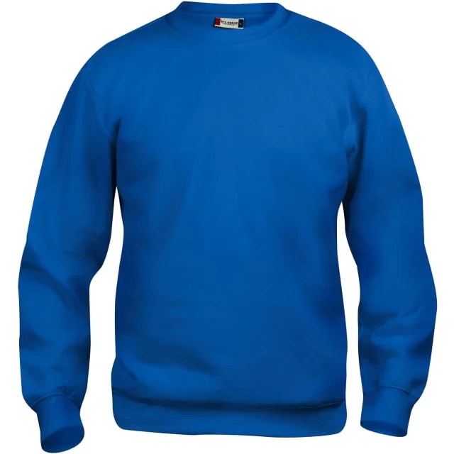 Clique Basic Roundneck collegegenser, kongeblå, str. M | 021030-55_M Clique Basic Roundneck collegegenser, kongeblå, str. M | 021030-55_M