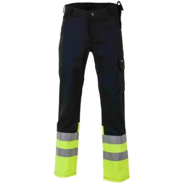 Bekken & Strøm Dokka arbeidsbukse, HiVis kl.1, unisex, str. C58, sort/gul | 644931 Bekken & Strøm Dokka arbeidsbukse, HiVis kl.1, unisex, str. C58, sort/gul | 644931