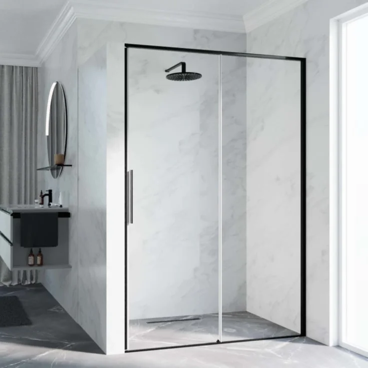 Novellini Riga 2P skyvedør venstre, 99-102 cm, klart glass, børstet grafitt profil | RIG2P99S-1N Novellini Riga 2P skyvedør venstre, 99-102 cm, klart glass, børstet grafitt profil | RIG2P99S-1N