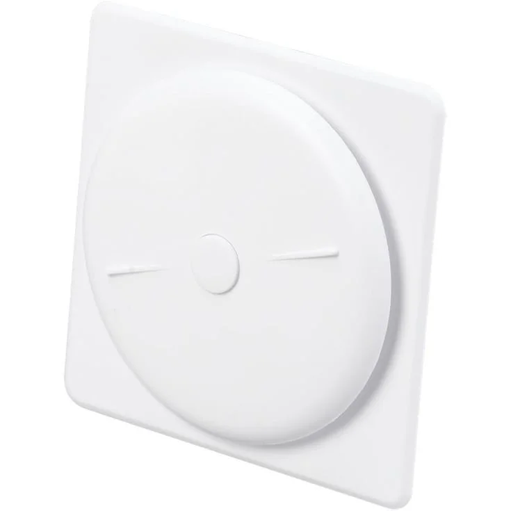Duka tallerkenventil, firkantet stuss, 140×140 mm, hvit | 109734 Duka tallerkenventil, firkantet stuss, 140×140 mm, hvit | 109734