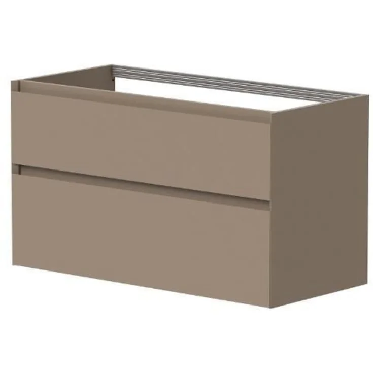 Korsbakken Loft underskap, med 2 skuffer, soft-close, 99×46 cm, cocoa brown | 350541100 Korsbakken Loft underskap, med 2 skuffer, soft-close, 99×46 cm, cocoa brown | 350541100