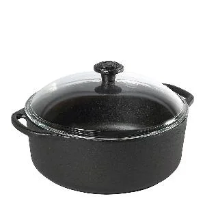 Støpejernsgryte 5,5L med lokk v:7106006