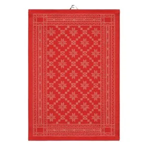 Åttebladrose kjøkkenhåndkle 50×70 cm rød v:8562995 Åttebladrose kjøkkenhåndkle 50×70 cm rød v:8562995