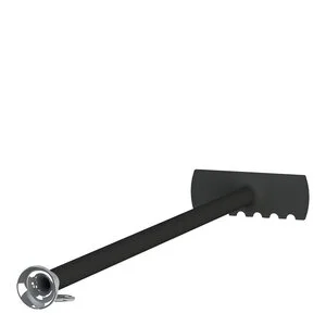Askeskrape med blåserør 50,5 cm svart/stål v:4151412 Askeskrape med blåserør 50,5 cm svart/stål v:4151412
