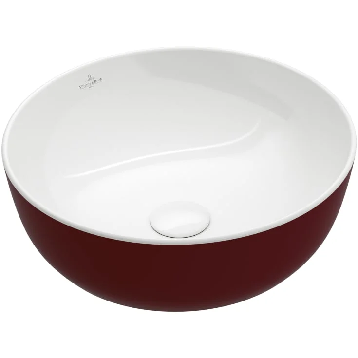 Villeroy & Boch Artis toppmontert servant, Ø43 cm, rød | 417943BCS9 Villeroy & Boch Artis toppmontert servant, Ø43 cm, rød | 417943BCS9