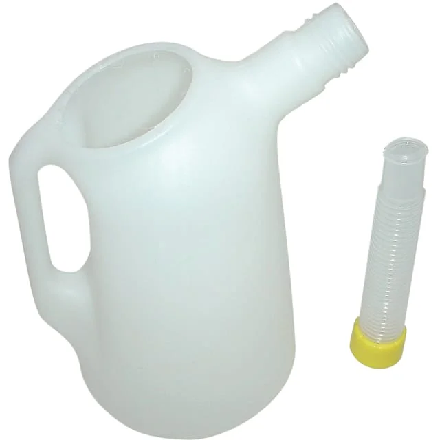Hallbauer oljemål med fleksibel tut, 5 liter | 29450