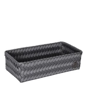 Fit Double Tiny oppbevaringskurv 24x12x7 cm dark grey v:5768036