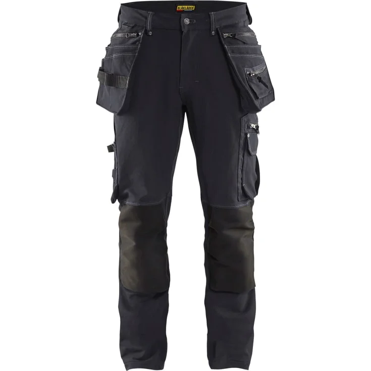 Blåkläder Workwear X1900 arbeidsbukse med 4-veis stretch, koksgrå/sort, str. D100 | 1998-1644-9899_D100 Blåkläder Workwear X1900 arbeidsbukse med 4-veis stretch, koksgrå/sort, str. D100 | 1998-1644-9899_D100