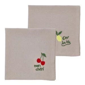 Bistro tøyservietter 40×40 cm 2 stk green v:1884298 Bistro tøyservietter 40×40 cm 2 stk green v:1884298