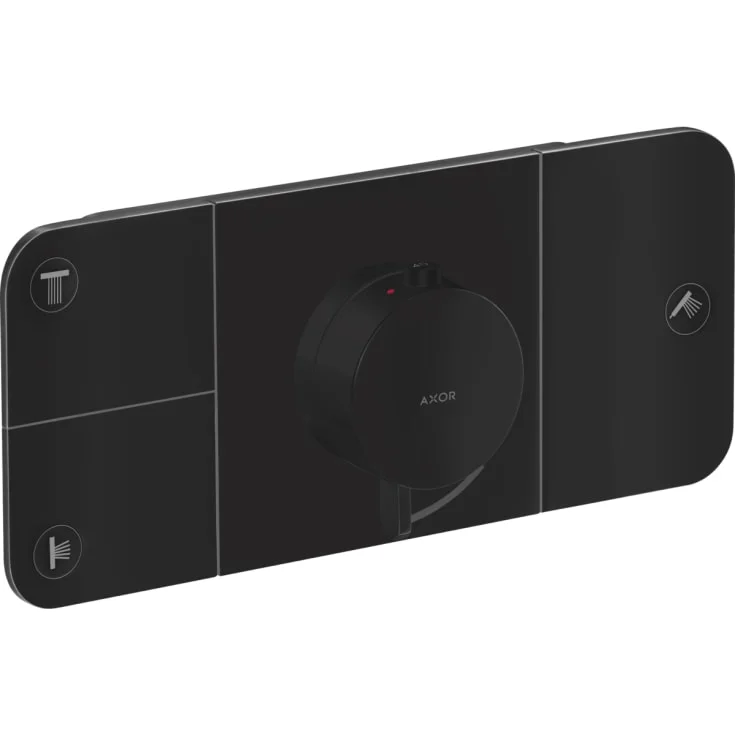 Axor One Termostat, med 3 utløp, for innbygging, sort matt | 45713670 Axor One Termostat, med 3 utløp, for innbygging, sort matt | 45713670