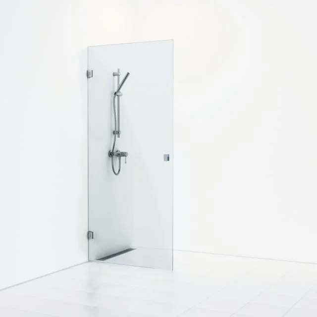 Svedbergs 180° dusjnisje rett, 98 cm, klart glass, krom profil | 651798